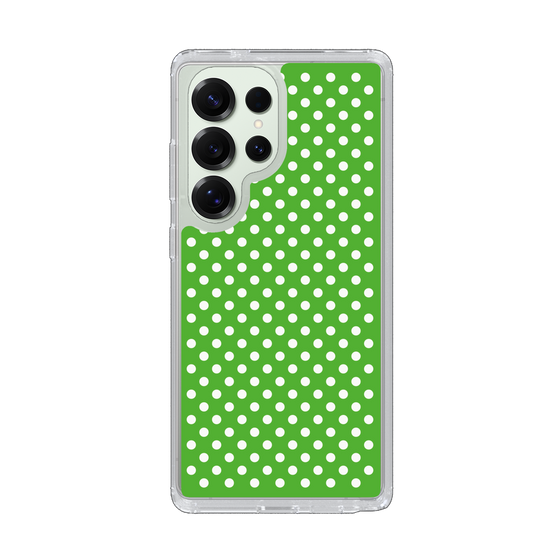 スリムプロテクションケース［ Small Dot - Green ］