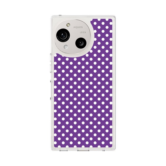 スリムプロテクションケース［ Small Dot - Purple ］