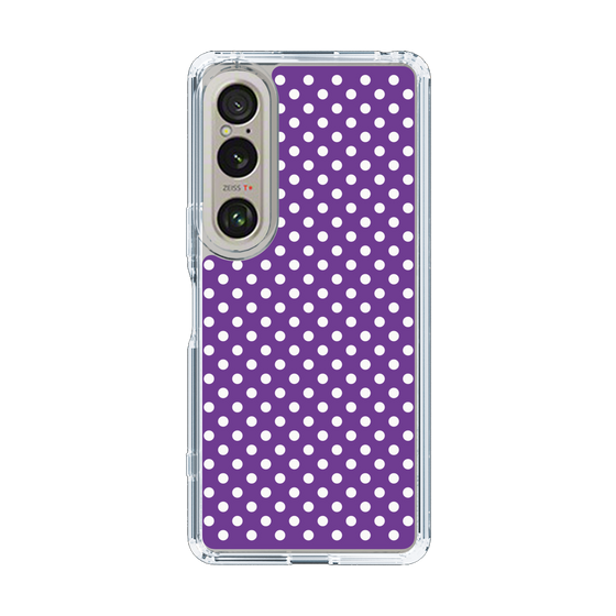 スリムプロテクションケース［ Small Dot - Purple ］