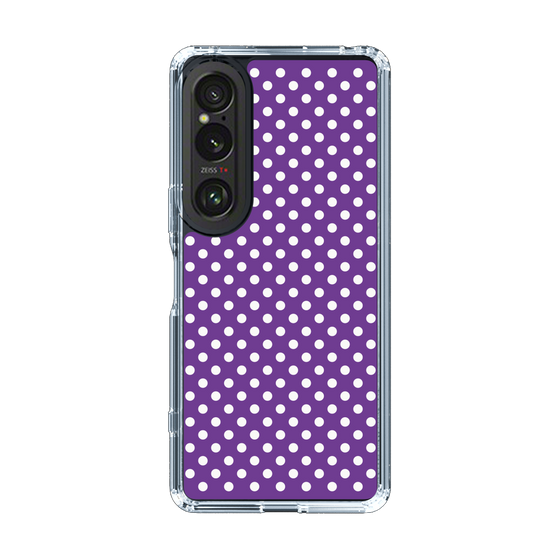 スリムプロテクションケース［ Small Dot - Purple ］