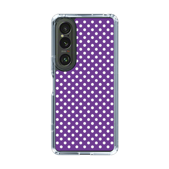 スリムプロテクションケース［ Small Dot - Purple ］