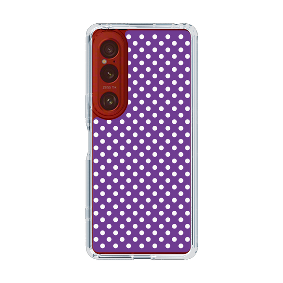 スリムプロテクションケース［ Small Dot - Purple ］