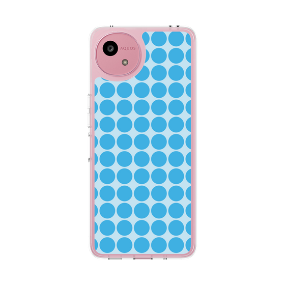 スリムプロテクションケース［ Big Dot - Blue ］