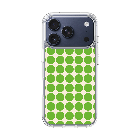 スリムプロテクションケース［ Big Dot - Green ］