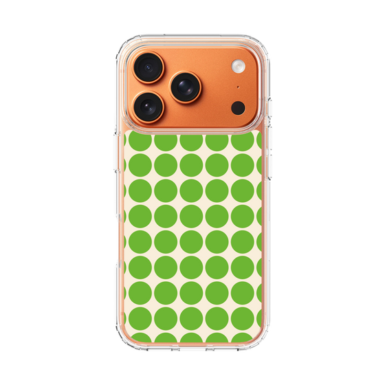 スリムプロテクションケース［ Big Dot - Green ］