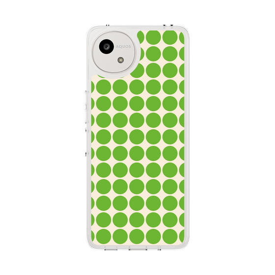 スリムプロテクションケース［ Big Dot - Green ］