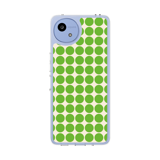 スリムプロテクションケース［ Big Dot - Green ］