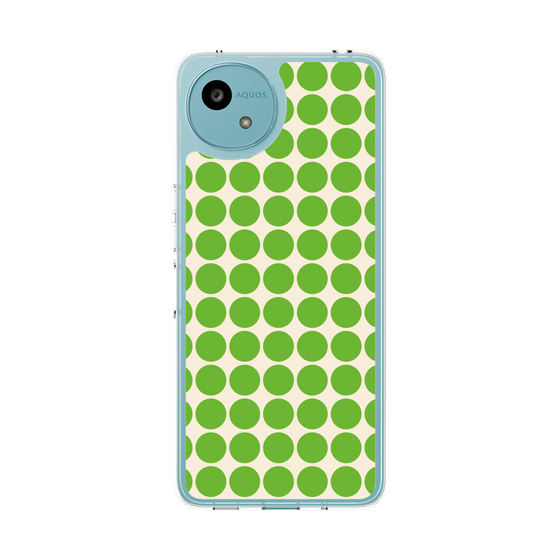 スリムプロテクションケース［ Big Dot - Green ］
