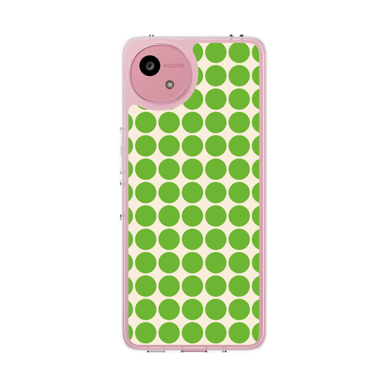 スリムプロテクションケース［ Big Dot - Green ］