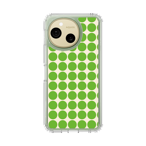 スリムプロテクションケース［ Big Dot - Green ］