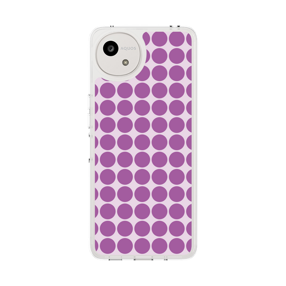 スリムプロテクションケース［ Big Dot - Purple ］