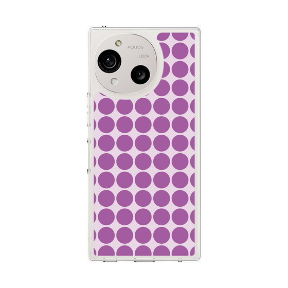 スリムプロテクションケース［ Big Dot - Purple ］