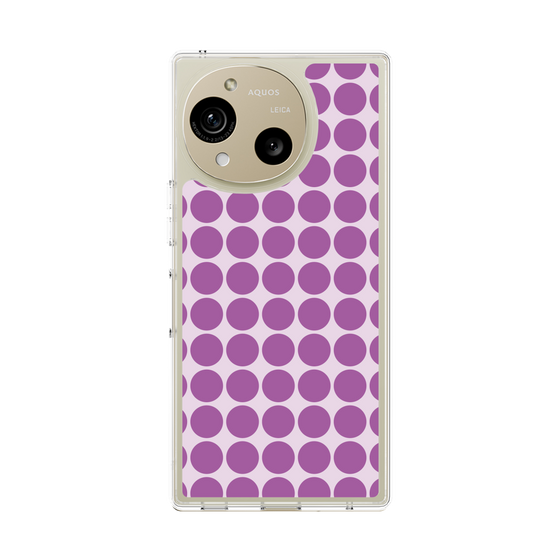 スリムプロテクションケース［ Big Dot - Purple ］