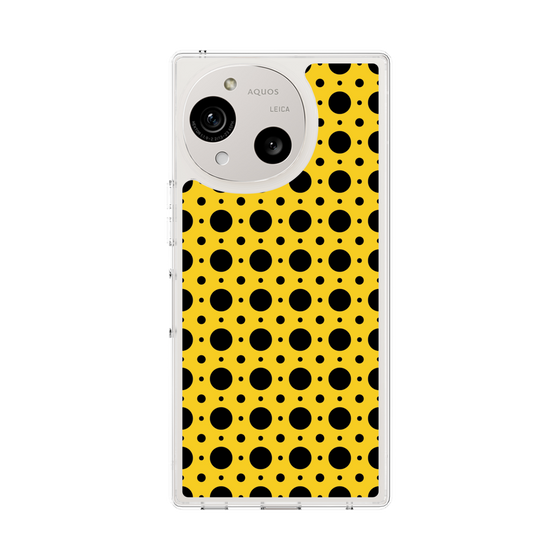 スリムプロテクションケース［ Shower Dot - Yellow ］