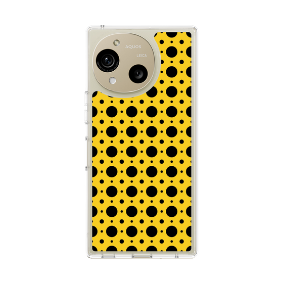 スリムプロテクションケース［ Shower Dot - Yellow ］