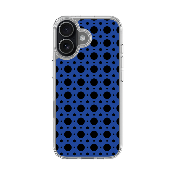 スリムプロテクションケース［ Shower Dot - Blue ］