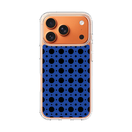 スリムプロテクションケース［ Shower Dot - Blue ］