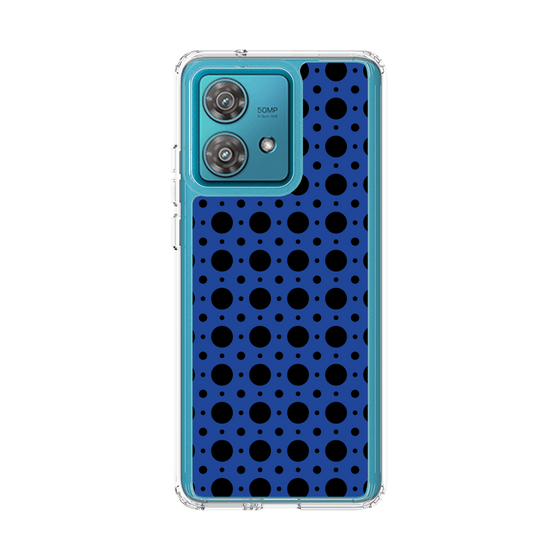 スリムプロテクションケース［ Shower Dot - Blue ］