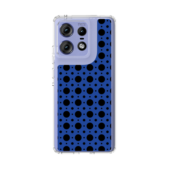 スリムプロテクションケース［ Shower Dot - Blue ］