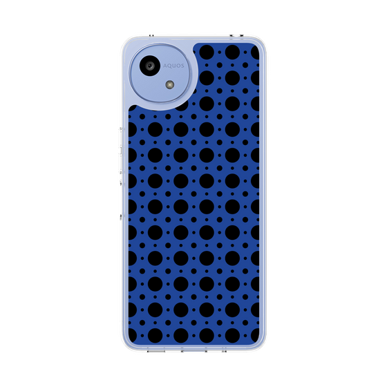 スリムプロテクションケース［ Shower Dot - Blue ］