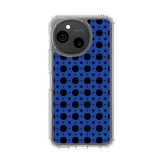 スリムプロテクションケース［ Shower Dot - Blue ］