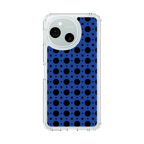 スリムプロテクションケース［ Shower Dot - Blue ］