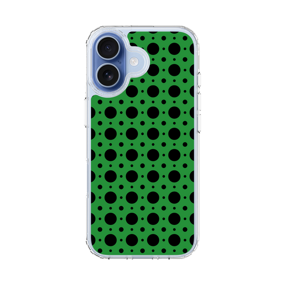 スリムプロテクションケース［ Shower Dot - Green ］