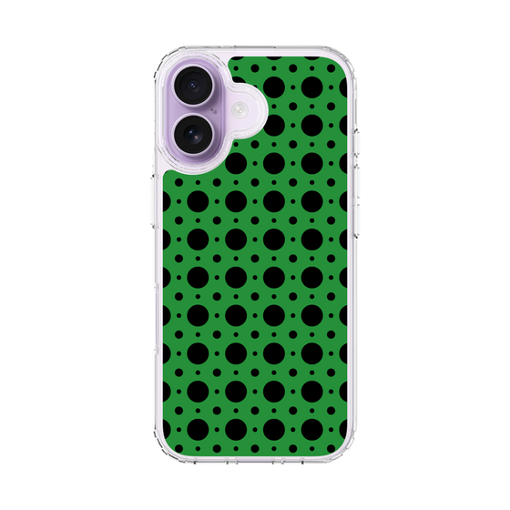 スリムプロテクションケース［ Shower Dot - Green ］