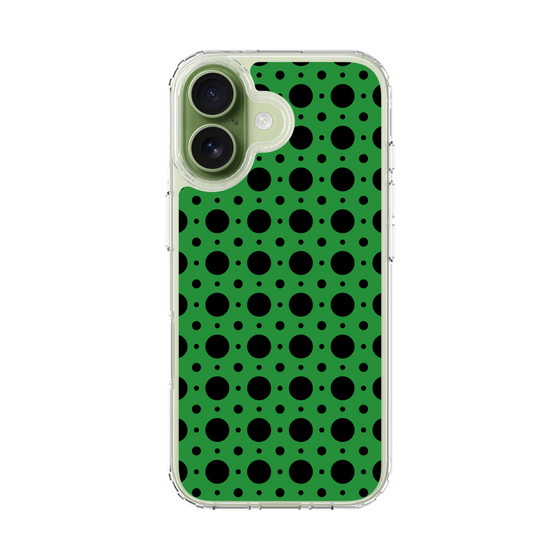 スリムプロテクションケース［ Shower Dot - Green ］