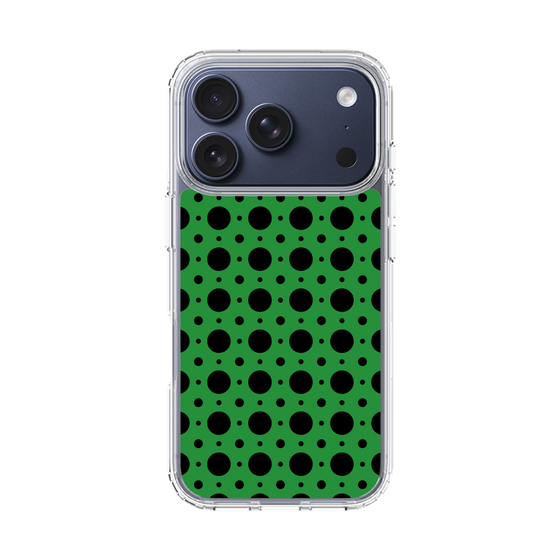 スリムプロテクションケース［ Shower Dot - Green ］