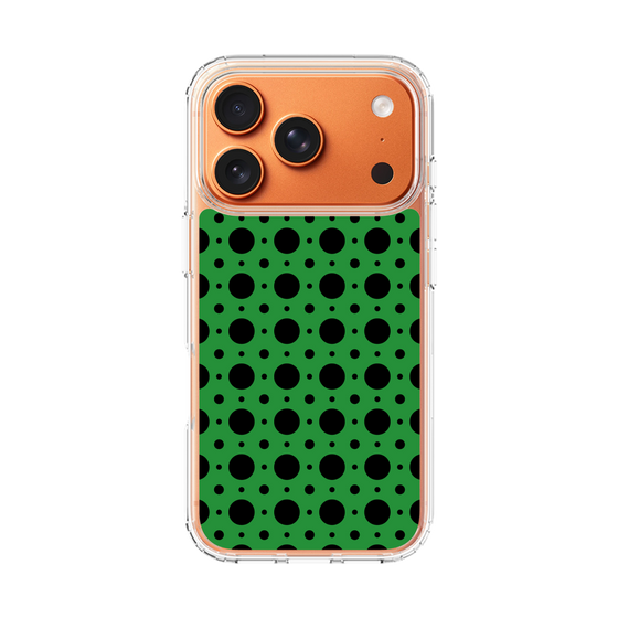 スリムプロテクションケース［ Shower Dot - Green ］
