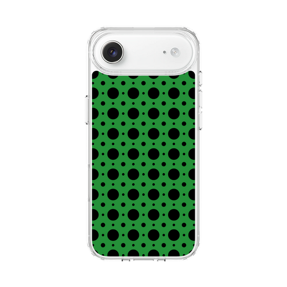 スリムプロテクションケース［ Shower Dot - Green ］