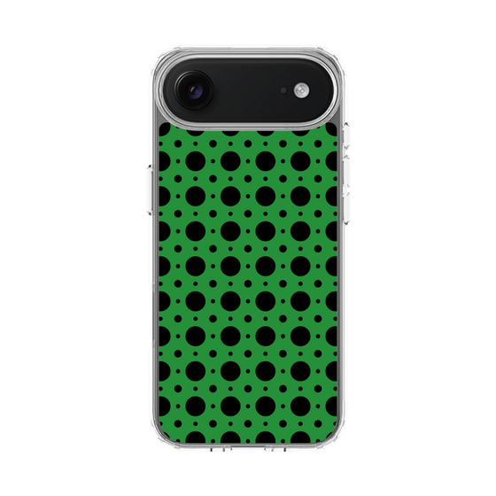 スリムプロテクションケース［ Shower Dot - Green ］