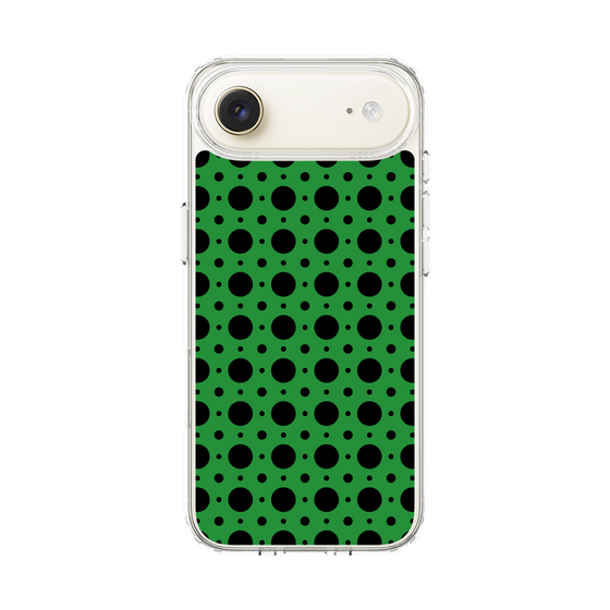 スリムプロテクションケース［ Shower Dot - Green ］