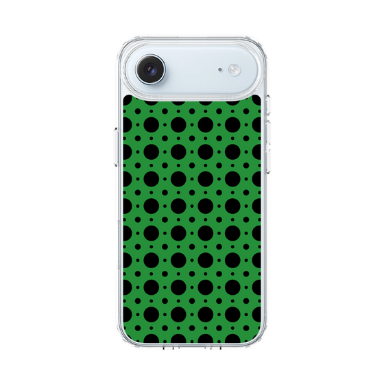 スリムプロテクションケース［ Shower Dot - Green ］