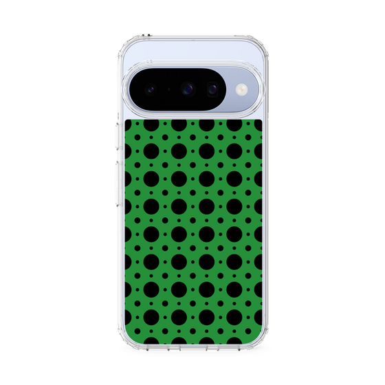 スリムプロテクションケース［ Shower Dot - Green ］