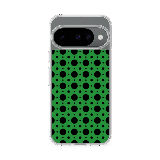 スリムプロテクションケース［ Shower Dot - Green ］