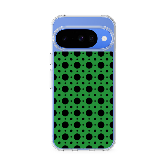 スリムプロテクションケース［ Shower Dot - Green ］