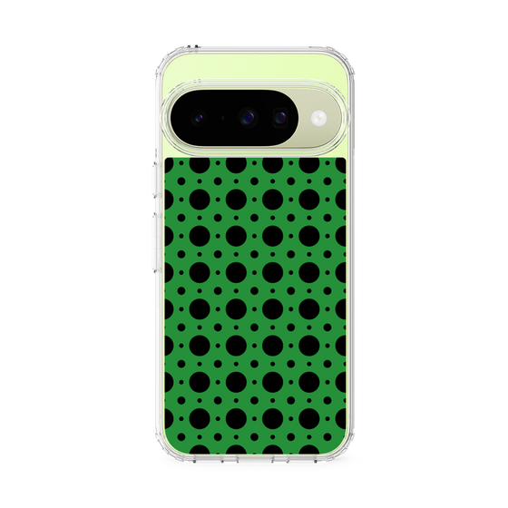 スリムプロテクションケース［ Shower Dot - Green ］