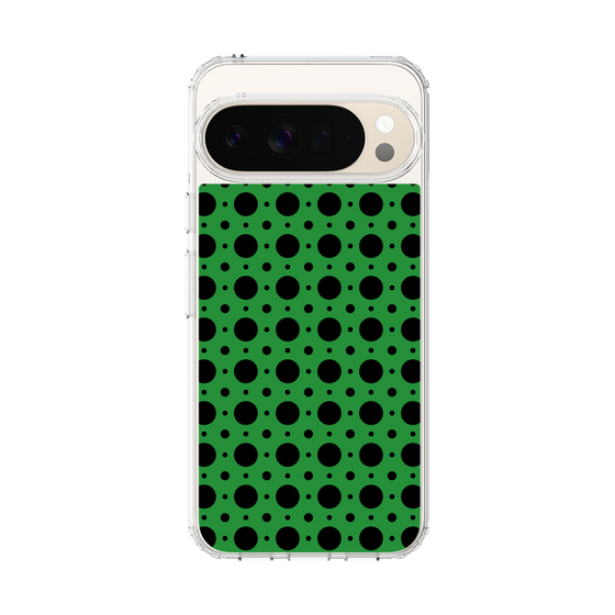 スリムプロテクションケース［ Shower Dot - Green ］