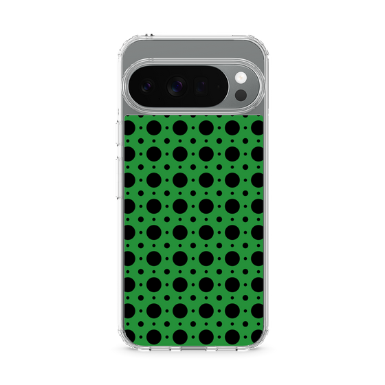 スリムプロテクションケース［ Shower Dot - Green ］