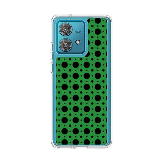 スリムプロテクションケース［ Shower Dot - Green ］