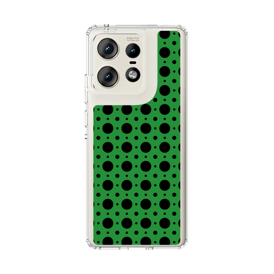 スリムプロテクションケース［ Shower Dot - Green ］