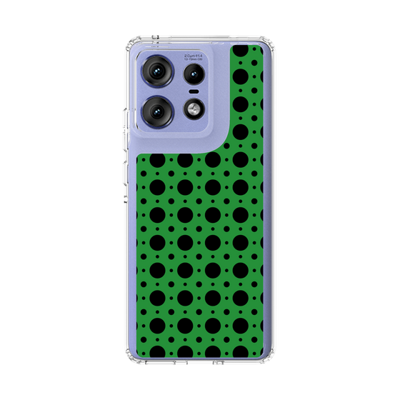 スリムプロテクションケース［ Shower Dot - Green ］