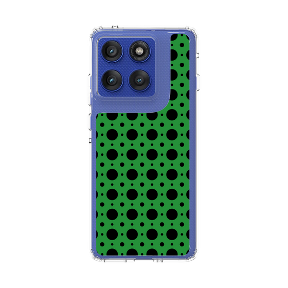 スリムプロテクションケース［ Shower Dot - Green ］