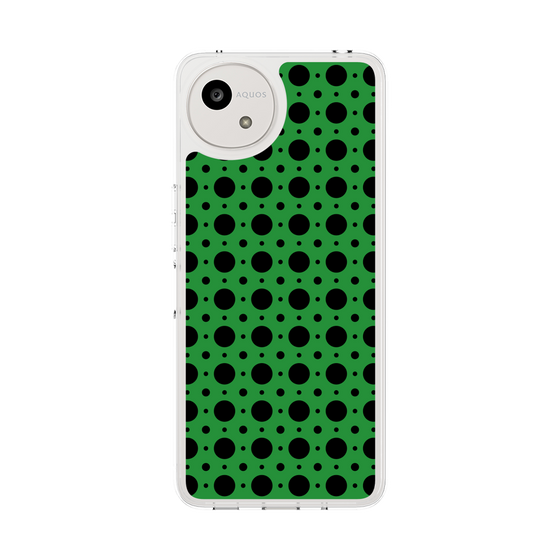 スリムプロテクションケース［ Shower Dot - Green ］