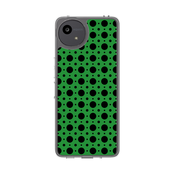 スリムプロテクションケース［ Shower Dot - Green ］