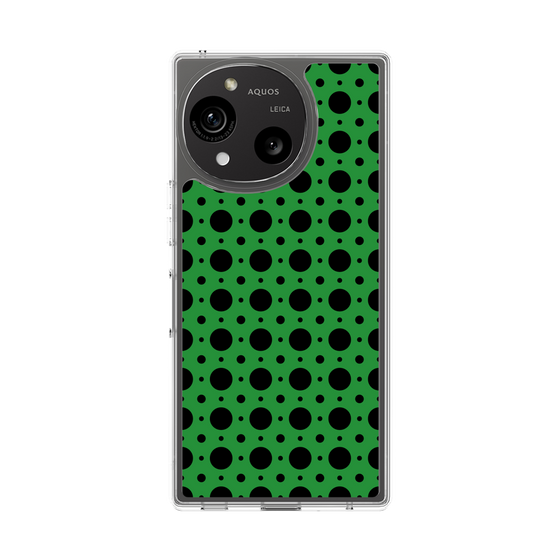 スリムプロテクションケース［ Shower Dot - Green ］