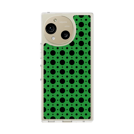 スリムプロテクションケース［ Shower Dot - Green ］
