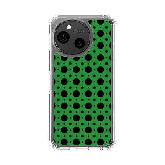 スリムプロテクションケース［ Shower Dot - Green ］